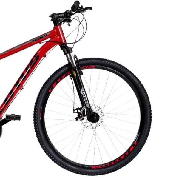 BICICLETA 29 ALUMINIO NITRO FREIO MECANICO 21 VELOCIDADES 17.5 PRETO/VERMELHO LOTUS BICICLETA 29 ALUMINIO NITRO FREIO MECANICO 21 VELOCIDADES 17.5 PRETO/VERMELHO LOTUS