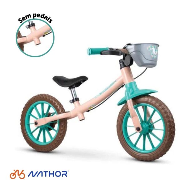 BICICLETA DE EQUILIBRIO ARO 12 BALANCE BIKE LOVE 2 SEM PEDAL NATHOR BICICLETA DE EQUILIBRIO ARO 12 BALANCE BIKE LOVE 2 SEM PEDAL NATHOR