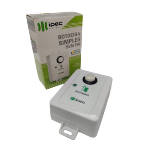 BOTOEIRA SIMPLES SEM FIO 433.92MHZ IPEC