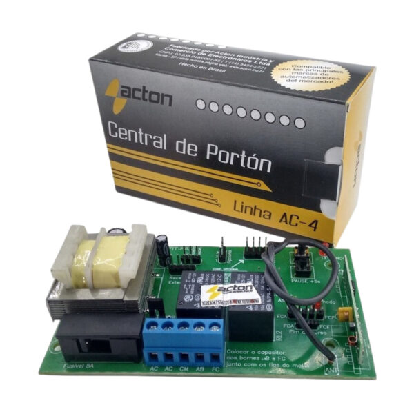 CENTRAL PARA MOTOR DE PORTAO AC4 HALL 433MHZ ACTON