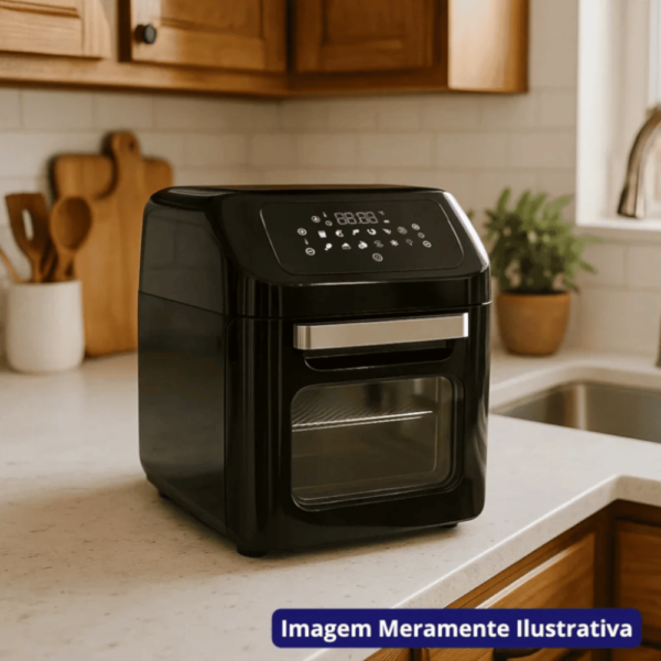 FRITADEIRA AIR FRYER E FORNO 12 LITROS AFFD01I-02 PRETA DIGITAL 1800W AGRATTO 220V FRITADEIRA AIR FRYER E FORNO 12 LITROS AFFD01I-02 PRETA DIGITAL 1800W AGRATTO 220V