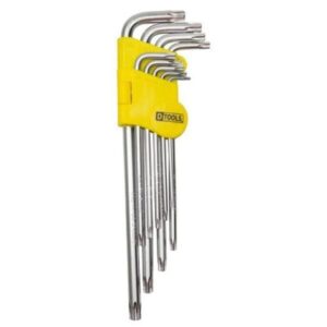 KIT CHAVE ALLEN ABAULADA LONGA 9 PEÇAS T10 A T50 LWJ-2241 LUATEK