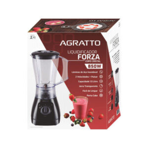 LIQUIDIFICADOR 1.5 LT AGRATTO 850W FORZA LQLF02 PRETO 220V