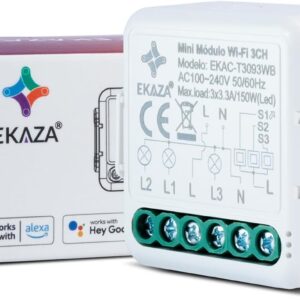 MINI MODULO 3 CANAIS WIFI EKAZA EKAC-T3093WB
