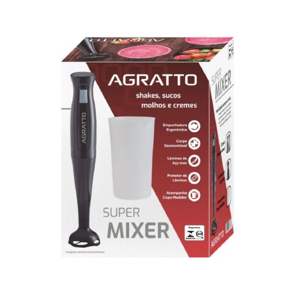 MIXER AGRATTO SUPER MIXER 200W COM COPO MX-02 220V MIXER AGRATTO SUPER MIXER 200W COM COPO MX-02 220V