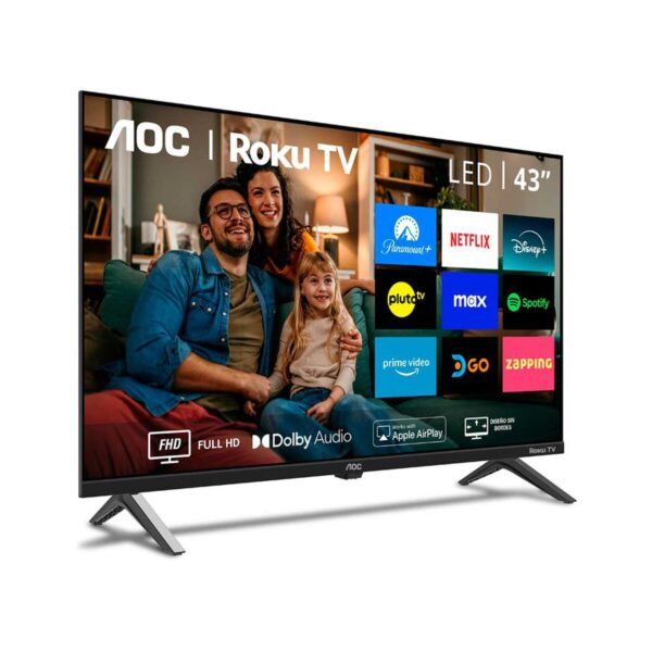 SMARR TV 43'' AOC-PHILIPS LED FHD 43S5045/78G ROKU TV WIFI SMARR TV 43'' AOC-PHILIPS LED FHD 43S5045/78G ROKU TV WIFI
