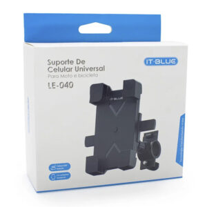 SUPORTE CELULAR UNIVERSAL PARA MOTO E BICICLETA LE-137 IT-BLUE