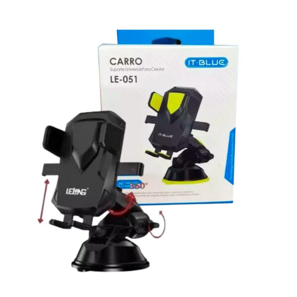 SUPORTE VEICULAR UNIVERSAL PARA CELULAR LE-051 IT-BLUE SUPORTE VEICULAR UNIVERSAL PARA CELULAR LE-051 IT-BLUE