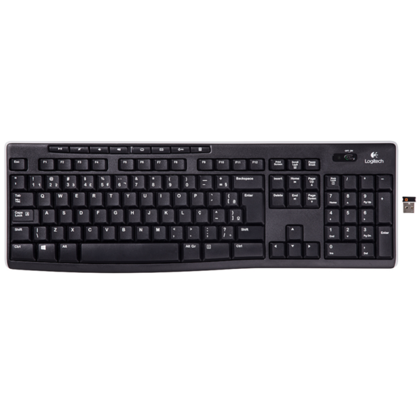 TECLADO LOGITECH K270 SEM FIO PRETO PADRAO BRASIL