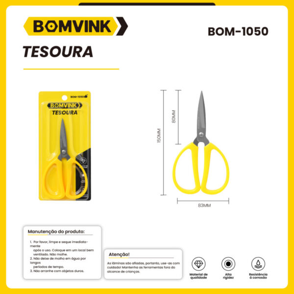 TESOURA MULTIUSO 6'' BOM-1050 BOMVINK TESOURA MULTIUSO 6'' BOM-1050 BOMVINK