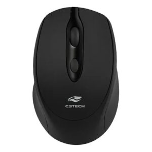 MOUSE SEM FIO RECARREGAVEL BLUETOOTH E RECEPTOR M-BT40BK PRETO  C3TECH