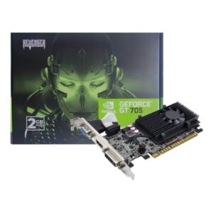 PLACA DE VIDEO NVIDIA VGA GEFORCE GT 705 2GB DDR3 64BIT REVENGER