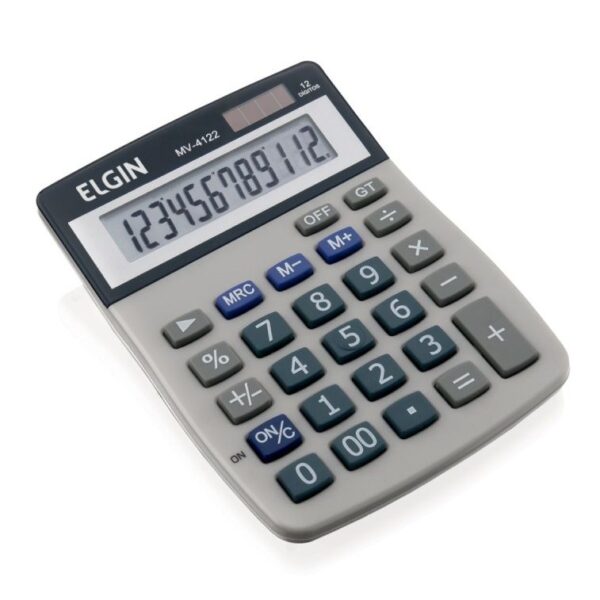 CALCULADORA ELGIN 12 DIGITOS MV4122 SOLAR MV-4122 CALCULADORA ELGIN 12 DIGITOS MV4122 SOLAR MV-4122
