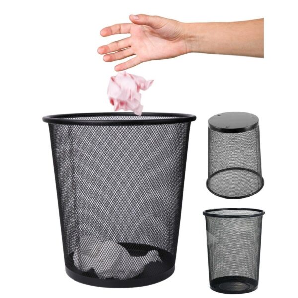LIXEIRA TELADA METAL 10 LITROS PRETA BM-F1223 B-MAX LIXEIRA TELADA METAL 10 LITROS PRETA BM-F1223 B-MAX