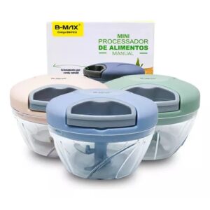 MINI PROCESSADOR DE ALIMENTOS MANUAL 500ML BM-F910 B-MAX
