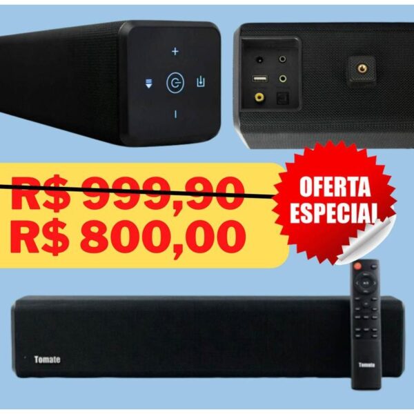 SOUNDBAR BLUETOOTH 80W MTS-2021 COM CONTROLE TOMATE SOUNDBAR BLUETOOTH 80W MTS-2021 COM CONTROLE TOMATE