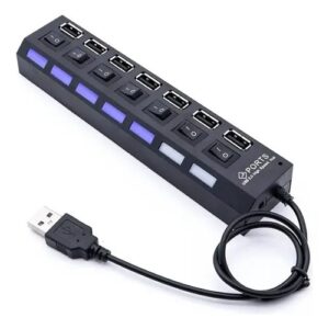 SWITCH USB 2.0 7 PORTAS KNUP HB-T57