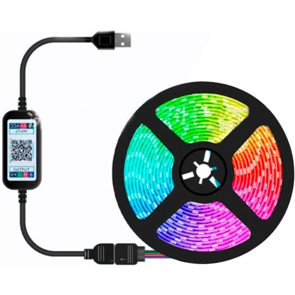 FITA LED USB RGB 5 METROS IPX65 MD-13407 COM CONTROLE INOVA FITA LED USB RGB 5 METROS IPX65 MD-13407 COM CONTROLE INOVA