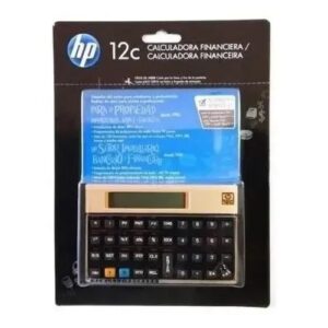 CALCULADORA FINANCEIRA HP 12C DOURADA ORIGINAL C/ MANUAL PORTUGUES