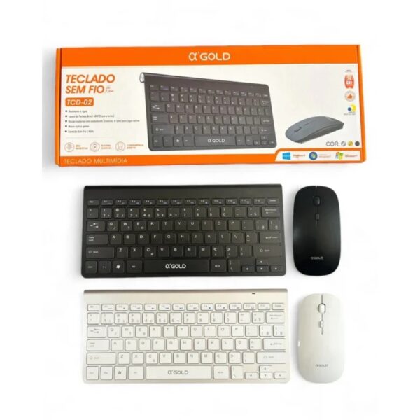 KIT TECLADO E MOUSE SEM FIO TCD-02A AGOLD PRO KIT TECLADO E MOUSE SEM FIO TCD-02A AGOLD PRO