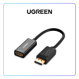 ADAPTADOR DISPLAYPORT MACHO PARA HDMI FEMEA 4K 25CM MM137 UGREEN