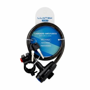 CADEADO TRANCA PARA BICICLETA LK-BL01 800MM LUATEK
