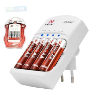 CARREGADOR DE PILHA MOX MO-CP51 COM 4 PILHAS