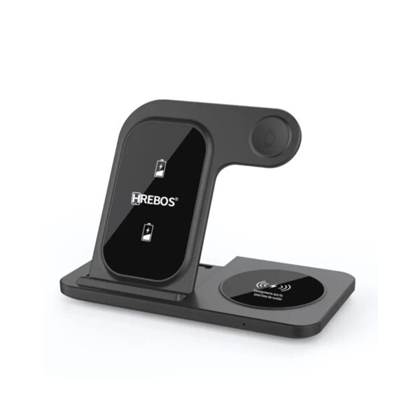 CARREGADOR DOCK STATION 3 EM 1 PROSINC WIRELESS 18W HREBOS DK-202