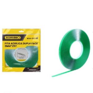 FITA DUPLA FACE ACRILICA 9MMX25M BOM-1353 BOMVINK