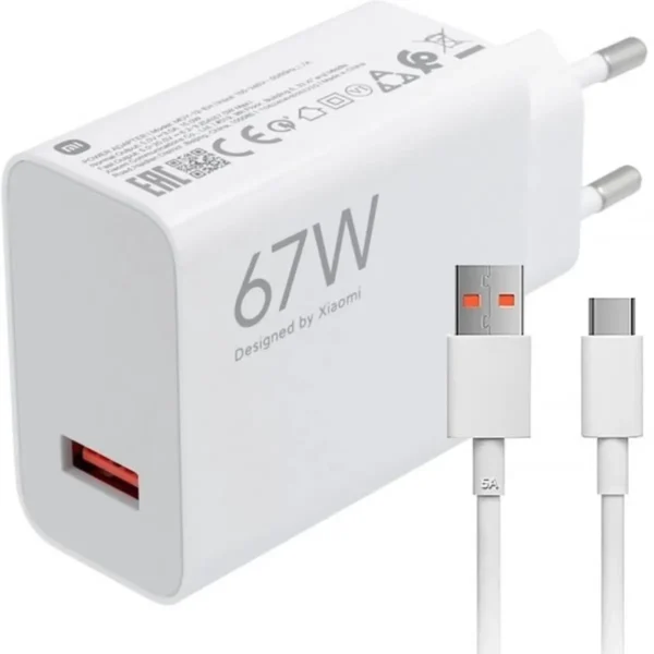 FONTE USB 67W XIAOMI MDY-12-EH PADRÃO BR HYPER CHARGE POWER