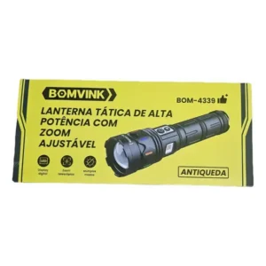 LANTERNA LED TATICA DE ALTA POTENCIA COM AL&Ccedil;A REMOVIVEL BOM-4335 BOMVINK