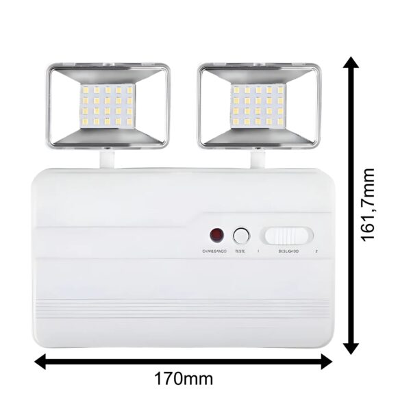 LUMINARIA DE EMERG&Ecirc;NCIA LED RECARREG&Aacute;VEL MD-12747 INOVA