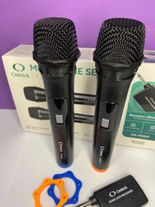 MICROFONE SEM FIO DUPLO 2.4G ON-MC825 ONISTEK