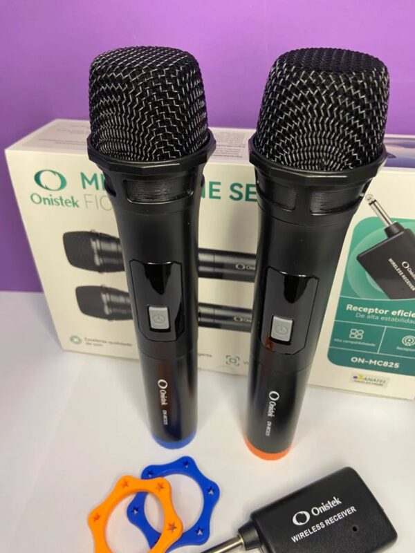 MICROFONE SEM FIO DUPLO 2.4G ON-MC825 ONISTEK