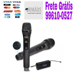 MICROFONE SEM FIO DUPLO RECARREGAVEL ON-MC820 ONISTEK