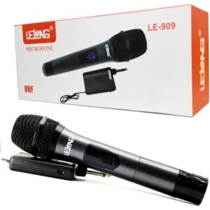 MICROFONE SEM FIO UHF LE-909 LELONG