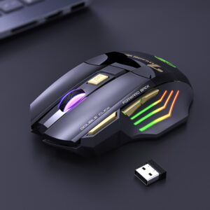 MOUSE SEM FIO RGB 1200 A 3200DPI JP-2523 ONEX