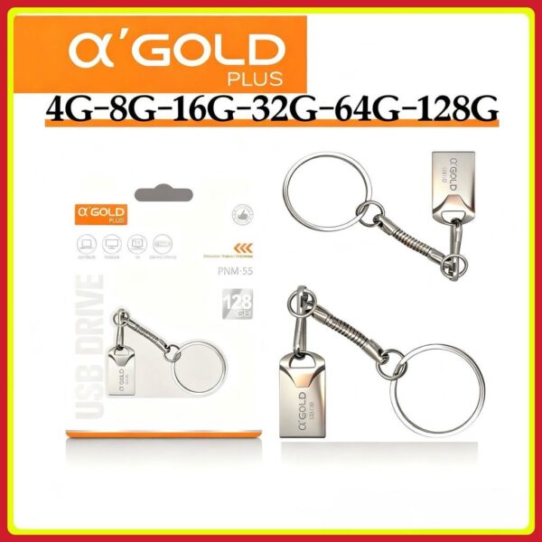 PENDRIVE 8GB USB DRIVE METALICO COM CHAVEIRO PNM-62 AGOLD