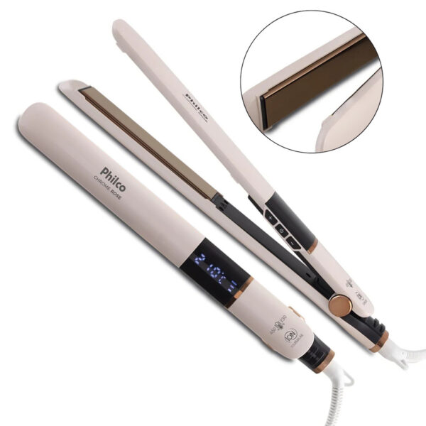 PRANCHA ALISADORA PHILCO PPR10 CHROME ROSE BIVOLT