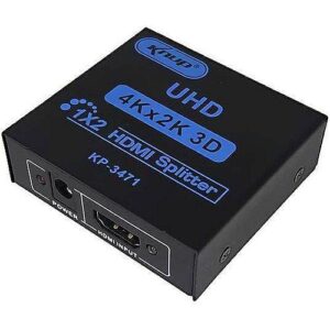 SPLITTER DIVISOR HDMI 1 ENTRADA 2 SAIDAS FUL HD 1080P KP-3471 KNUP