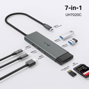 SWITCH USB C 7 PORTAS HUB USB-C 7X1 USB C/USB/ HDMI/SD PEINING PEI-HUB13
