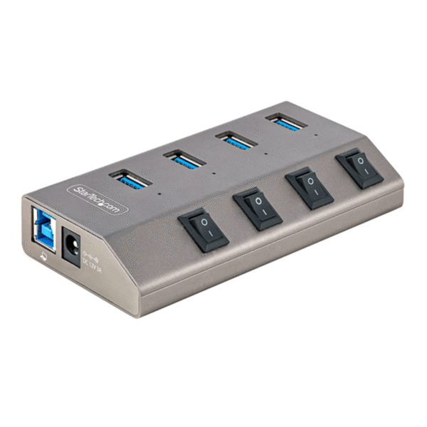 SWITCH USB HUB 4 PORTAS FLOW HUB USB/USB C/RJ45 AD-262 HREBOS