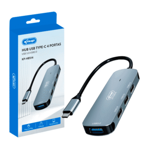 SWITCH USB TIPO C HUB 4 PORTAS USB 3.0/2.0 KP-HB514 KNUP