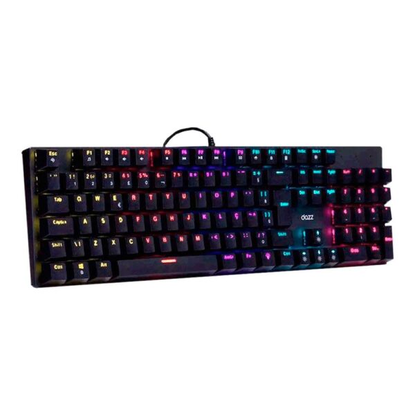TECLADO USB GAMER MEC&Acirc;NICO ORION V2 COM FIO PRETO DAZZ