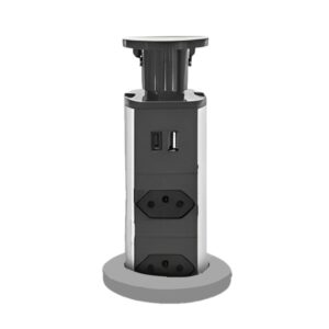 TORRE DE TOMADAS RETRÁTIL DE EMBUTIR 30W MULTIFUNCIONAL LK-6033 LUATEK
