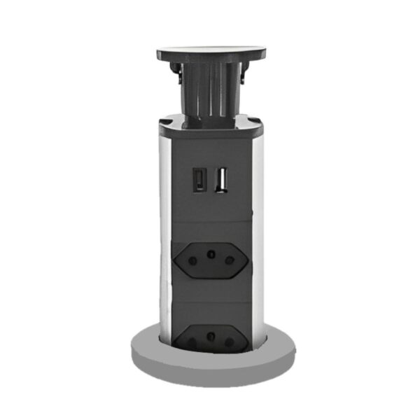 TORRE DE TOMADAS RETRÁTIL DE EMBUTIR 30W MULTIFUNCIONAL LK-6033 LUATEK TORRE DE TOMADAS RETRÁTIL DE EMBUTIR 30W MULTIFUNCIONAL LK-6033 LUATEK