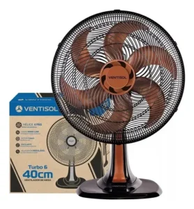 VENTILADOR DE MESA 6 PAS 40CM TURBO 8003 BRONZE VENTISOL 220V