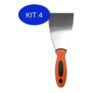 ESPATULA INOX 4'' COM CABO EMBORRACHADO BOM-1012 BOMVINK