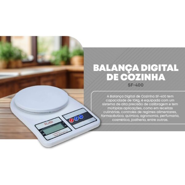 BALANCA 10KG DIGITAL KITCHEN SF-400 B-MAX