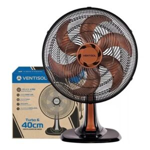 VENTILADOR DE MESA 6 PAS 40CM TURBO 8003 BRONZE VENTISOL 220V